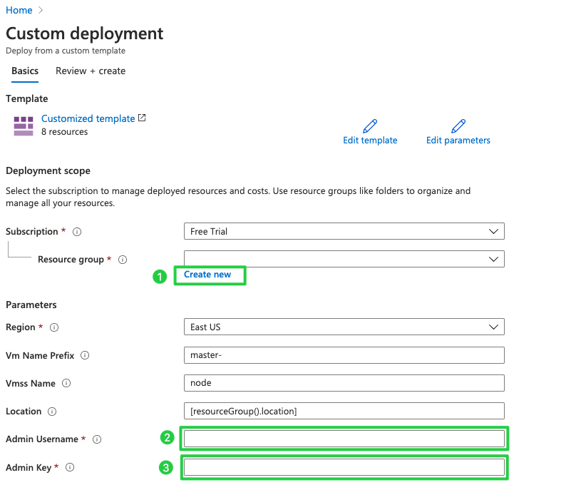 azure-template-parameters